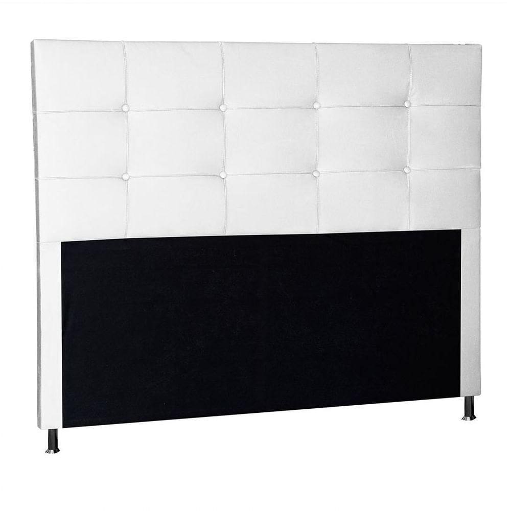 Cabeceira Queen 1,60m Roma Corano Branco - Pallazio