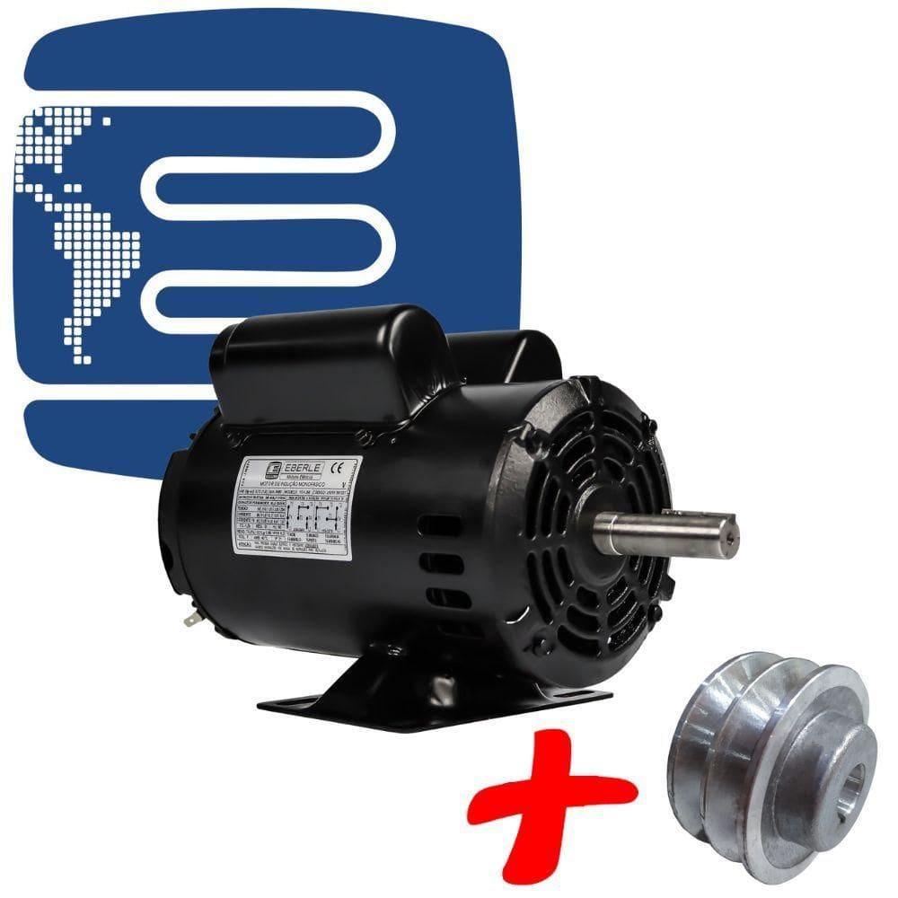 Motor Elétrico Monofásico 3Cv 4 Pólos Baixa Rotação C/ Polia