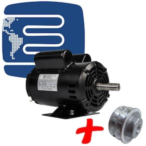 Motor Elétrico Monofásico 3Cv 4 Pólos Baixa Rotação C/ Polia
