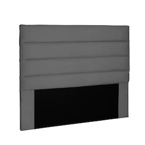 Cabeceira La Italiana para Cama Box Casal 140cm Suede Cinza