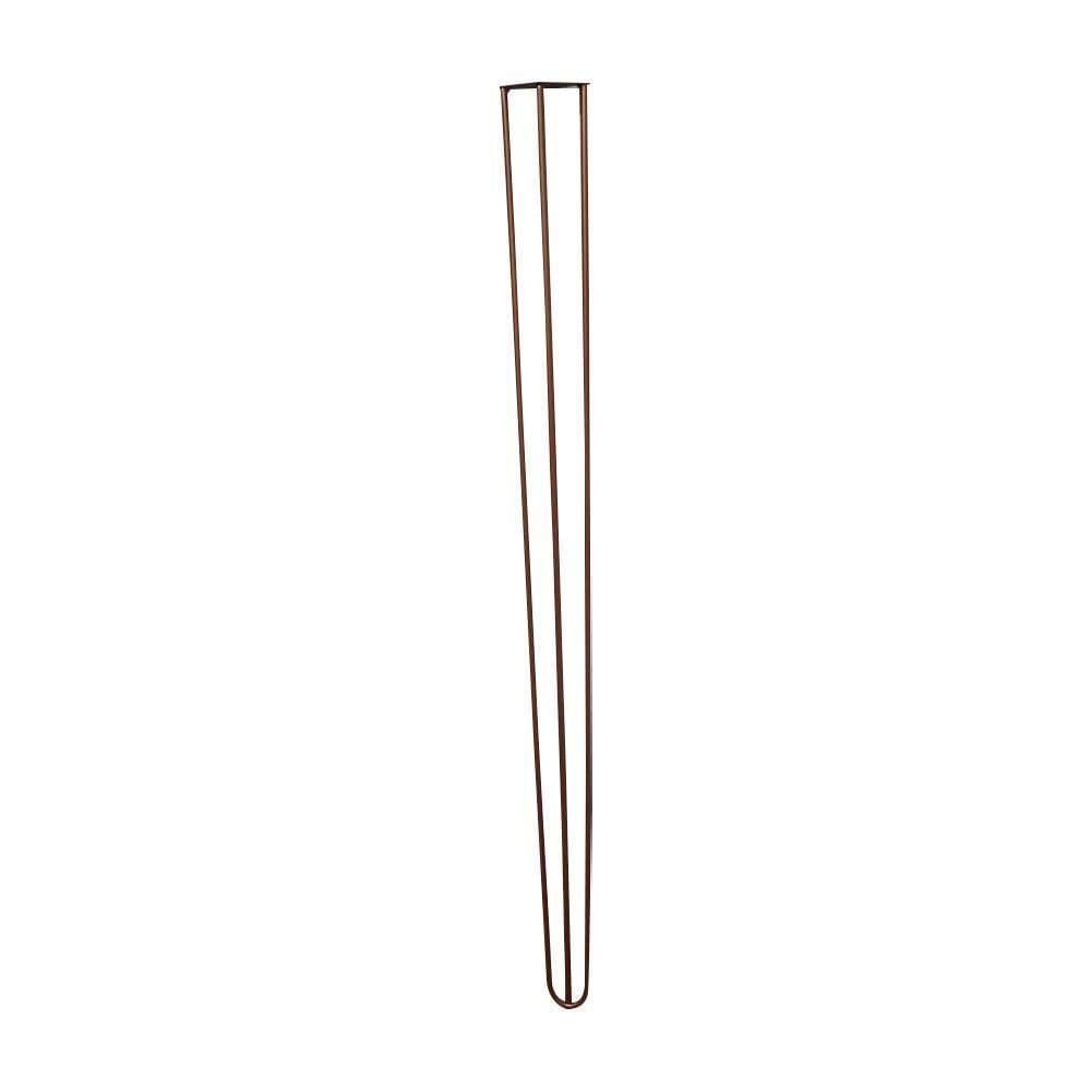 Kit 6 Pés De Metal 90 Cm Aparador E Mesa De Canto Bronze