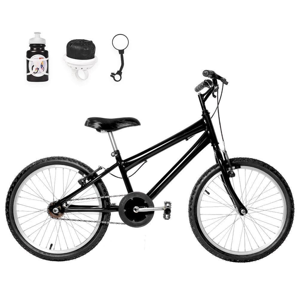 Bicicleta Infantil Masculina Aro 20 Natural+Kit Passeio