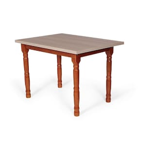 Mesa De Jantar Retangular 160x80cm 6 Lugares Mônaco Mel