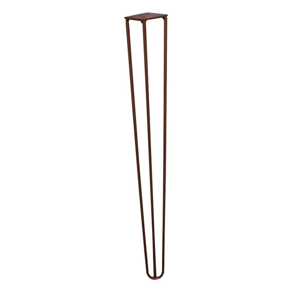 Kit 4 Pés De Metal 60 Cm Legs Mesa De Canto Aparador Bronze