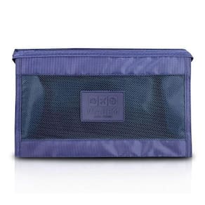 Necessaire Com Tela Jacki Design Azul Escuro