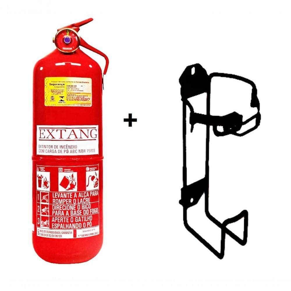 Extintor Abc 2kg Caminhão Com Suporte Validade 5 Anos