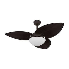 Ventilador De Teto Marrom Texturizado 3 Pás Tabaco 220v