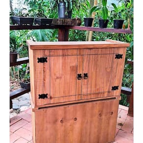 Aéreo 0,80 Fechado Plus De Madeira Maciça 50x80x32 Neppel