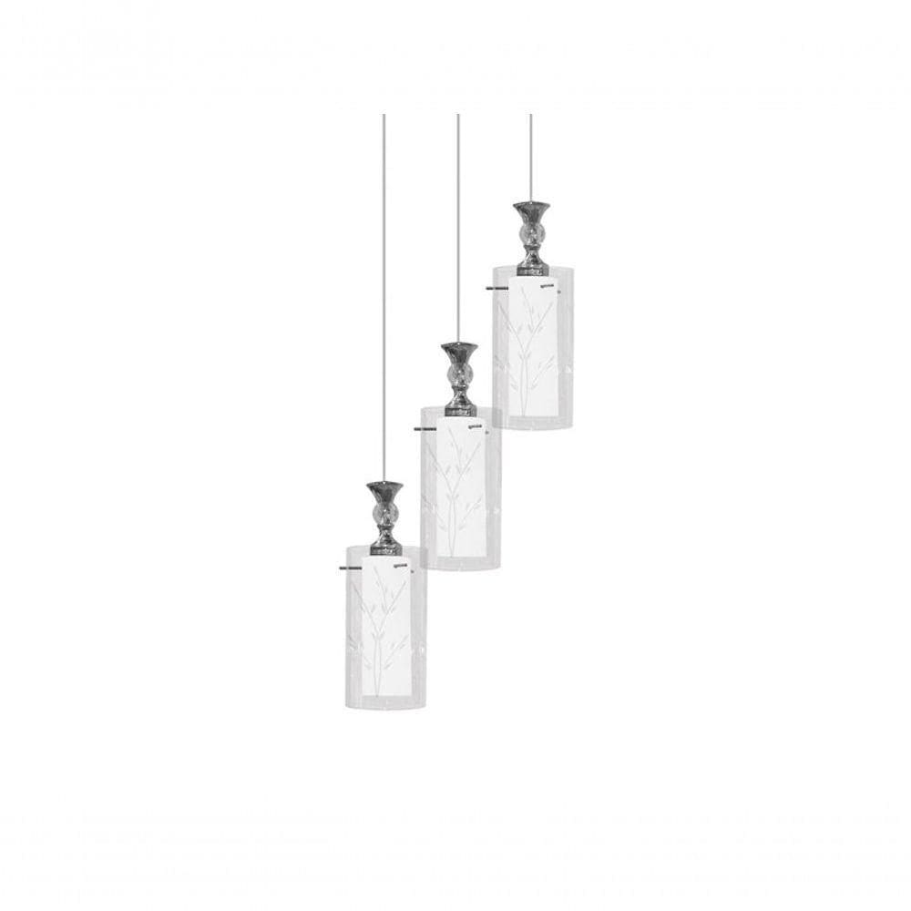 Lustre Pendente Td 292 Para 3 Lâmpadas E27 Bivolt Taschibra