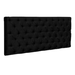 Cabeceira Painel Cristal Box Casal 2,00m Preto 1402