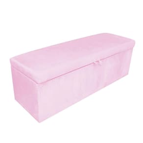 Kit Calçadeira e Painel Clean 160 Cm Suede Rosa Bebê D´rossi