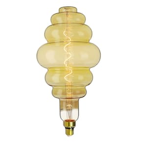 Lâmpada Led Taschibra Filamento Giant Colméia E27 Bivolt 2200k Amarelo âmbar