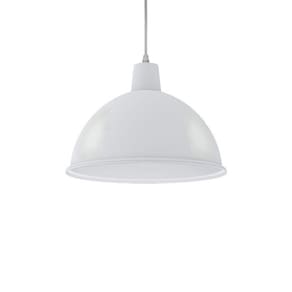 Lustre Pendente Taschibra Td 821 E27 Bivolt Branco Fosco