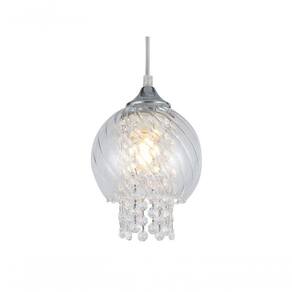 Lustre Pendente Cristal Diana Elisabeth Transparente E27 Bivolt Taschibra
