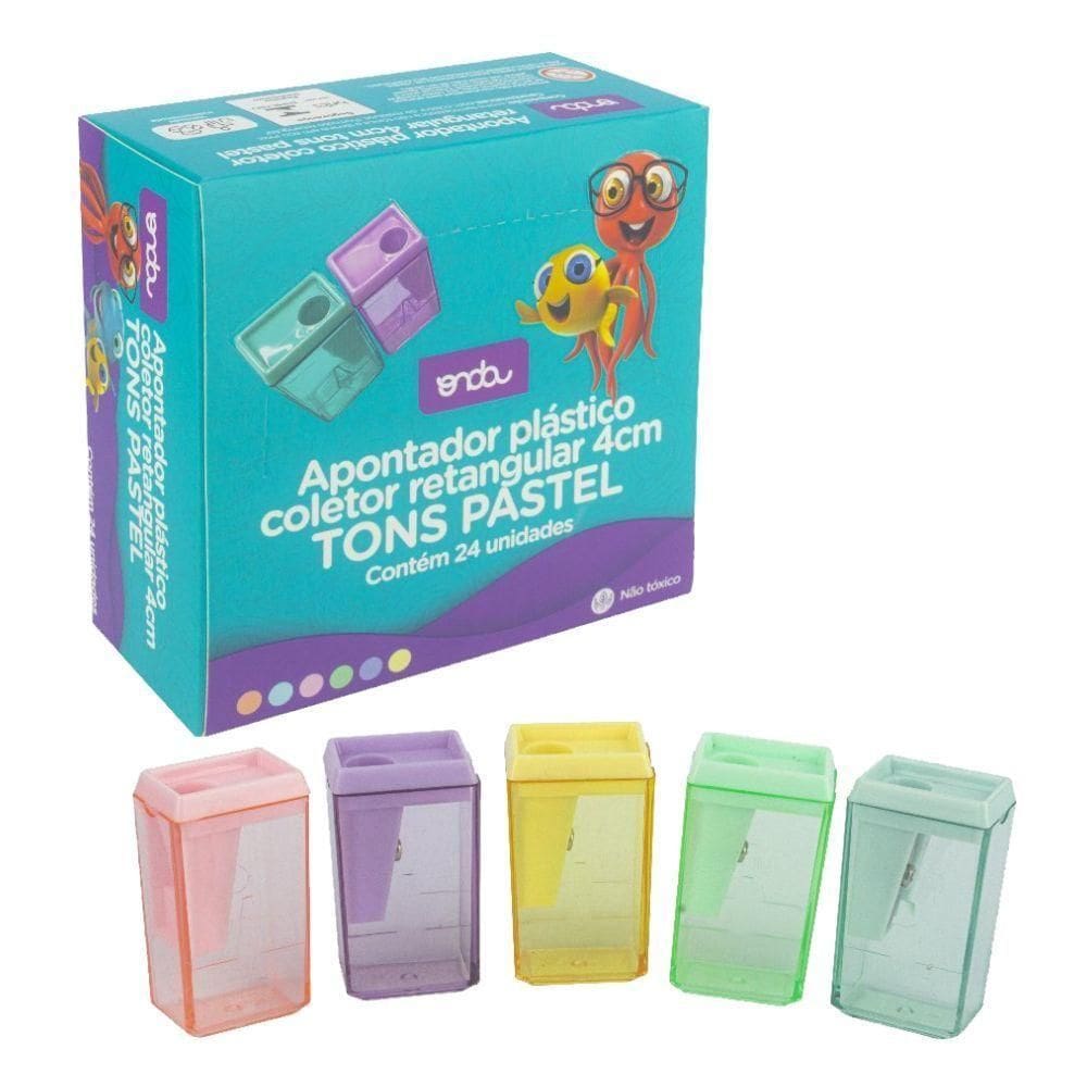 Apontador Onda Ret. Tons Pastel C-dep. C-24 Ref 1312051