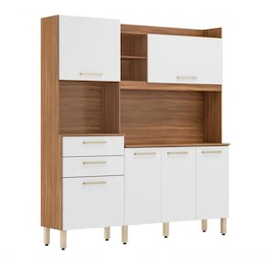 Cozinha 6 Portas 2 Gavetas Selecta 96211 Amendola Branco