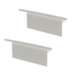 Perfil De Sobrepor Taschibra Para Fita De Led Zenith 5x2 Com 3 Metros Branco