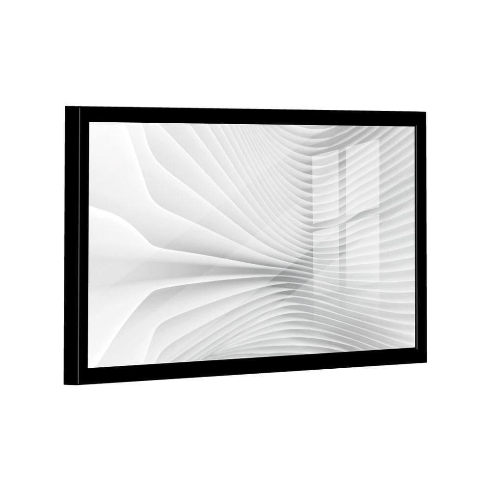 Quadro Linhas Brancas -- Br Artes