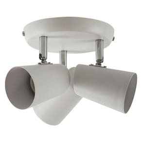 Spot De Sobrepor New Short Triplo Direcionável 3xmr16 Branco Llum