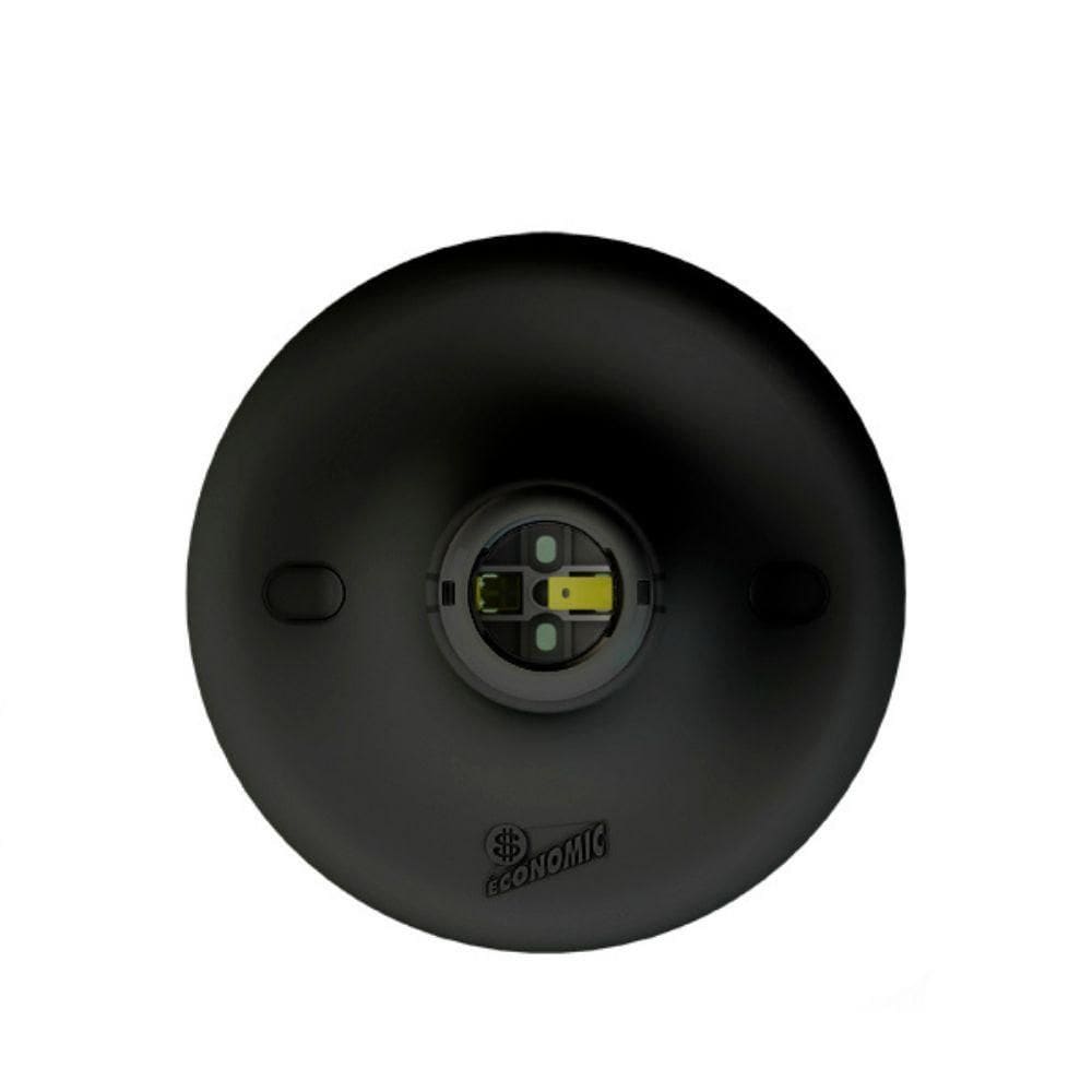 Plafon Taschibra Economic Redondo E27 Bivolt Preto