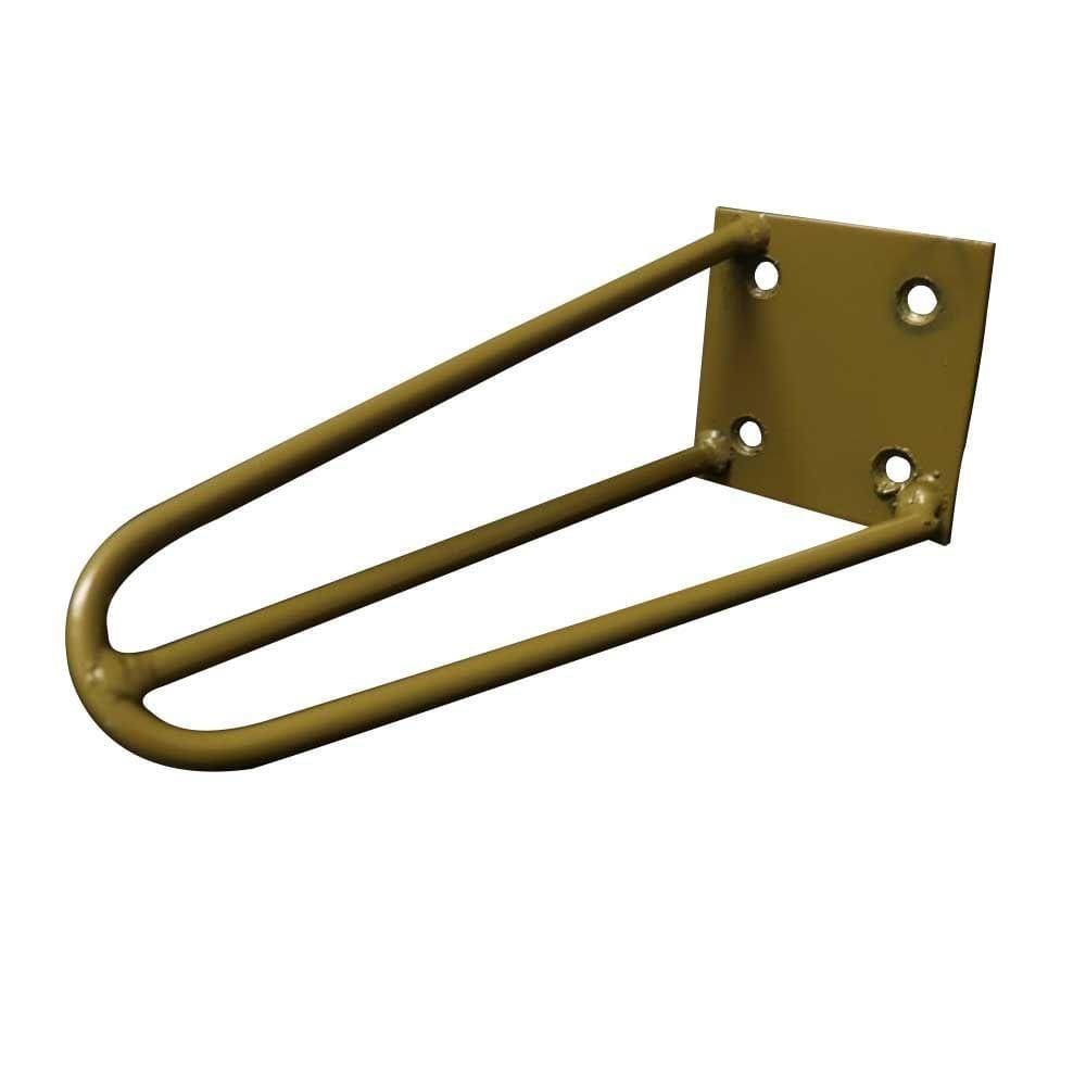 Kit 6 Pés De Metal 15 Cm Legs Mesas De Centro Puffs Dourado