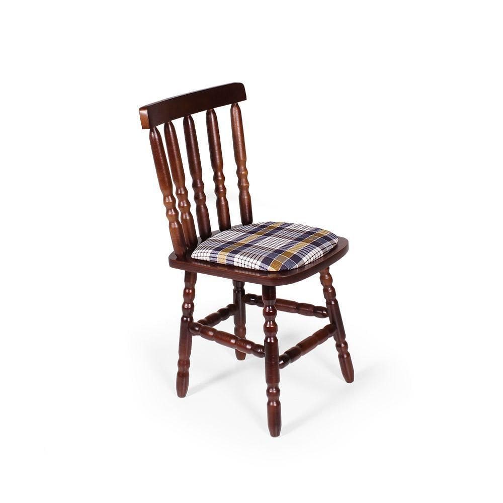 Cadeira De Jantar Em Madeira Maciça Estofada Mônaco