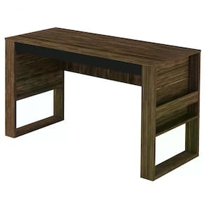 Mesa Escrivaninha Para Escritorio Me4146 Nogal Preto Nogal P