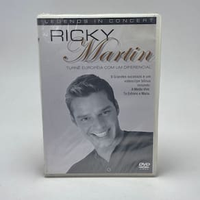 Dvd Ricky Martin - Turnê Europeia Legends in Concert