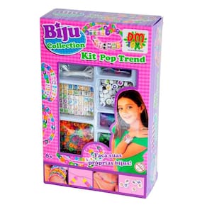Kit Pop Trend Bijuterias Infantil Biju Collection DM Toys
