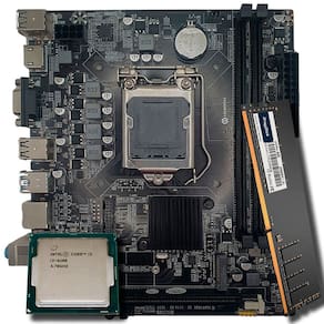 Kit Placa Mãe H110, Com Processador i3-6100, Memória RAM 8GB DDR4