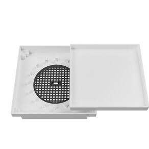 Kit 3 Ralo Oculto Quadrado 15x15cm Astra Branco