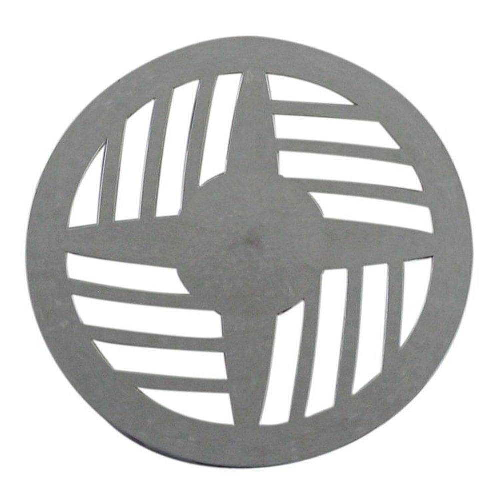 Kit 5 Grelha Redonda com Diâmetro de 15cm em ABS  Modelo II Astra Cromado