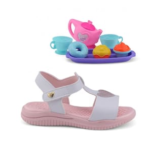 Sandália Menina Kidy Fly Baby 192-1062 Coração