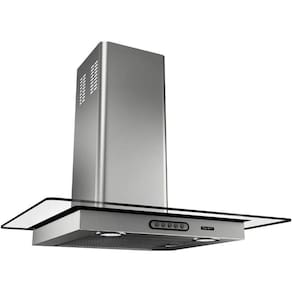 Coifa Terim Parede Vidro Reto Duto Slim 80 Cm Inox 110V
