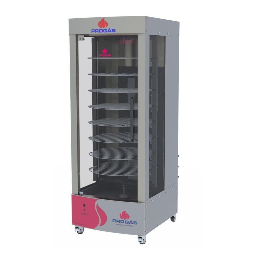 Forno Multiuso Giratório Cozinha Profissional 8 Grelhas Até 128kg Prp-482 G5 Bivolt Bivolt