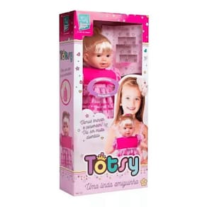 Boneca Interativa Totsy Fala 113 Frases Com Chupeta Super Toys
