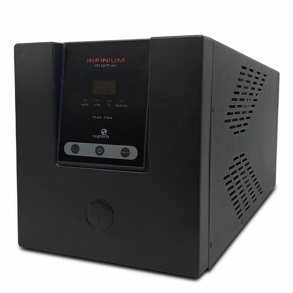 Nobreak 3200va Ragtech Infinium Digital, Bivolt Automático, Saída 115v, 10 Tomadas - 20ifd3905
