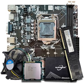 Kit Para Montagem de Computador, Placa Mãe, Processador Core i3-2120 , Cooler, Memória 4GB DDR3, SSD 120GB
