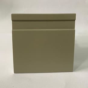 Kit com 20 Barras Rodapé de Poliestireno 10cm X 15mm Frisado Color 48m Grey