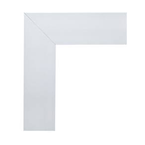 Kit com 10 Barras Guarnição de Poliestireno 7cm X 15mm Liso 22,5m Branco