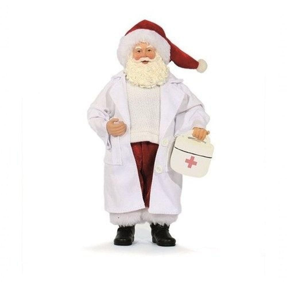 Boneco Papai Noel Colecionáveis Médico Decoração Natal 27cm