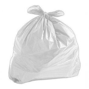 Saco P/ Lixo De 60 Litros Branco Leitoso 60x70x0,06 C/100