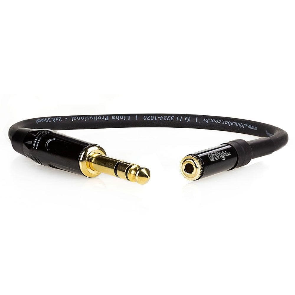Cabo Adaptador P10 Macho Para P2 Femea Estereo - 20 Cm