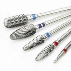Kit 5 Brocas Tungstênio Lixa Profissional Unha Gel Manicure