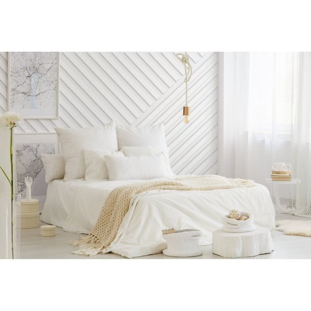Kit com 3 Barras Boiserie / Ripado de Poliestireno M2 - 10mm X 2,5cm X 2m 6m Branco
