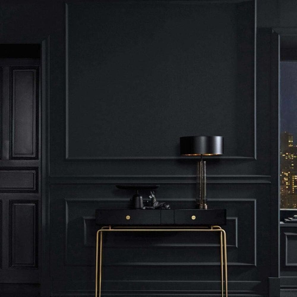 Kit com 15 Barras Rodapé de Poliestireno 11cm X 18mm X 2.44m Frisado Mf11 Nmc 36m Preto