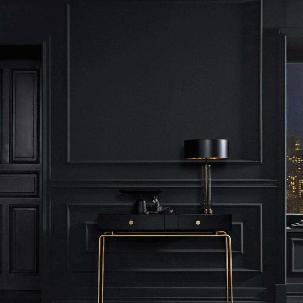 Kit com 20 Barras Rodapé de Poliestireno com Friso Mf7 18mm X 244cm X 7cm 48m Preto