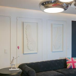Kit com 20 Barras Boiserie Rodameio de Poliestireno M4 20mm X 200cm X 4cm 40m Branco
