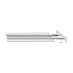 Kit com 3 Barras Roda Teto Perfil de Poliestireno S80 Homestar 6m Branco