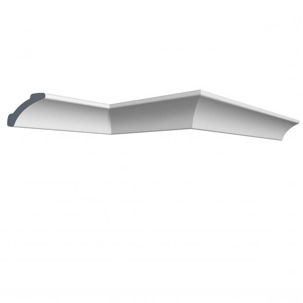 Kit com 3 Barras Roda Teto Perfil de Poliestireno A7 Homestar 6m Branco